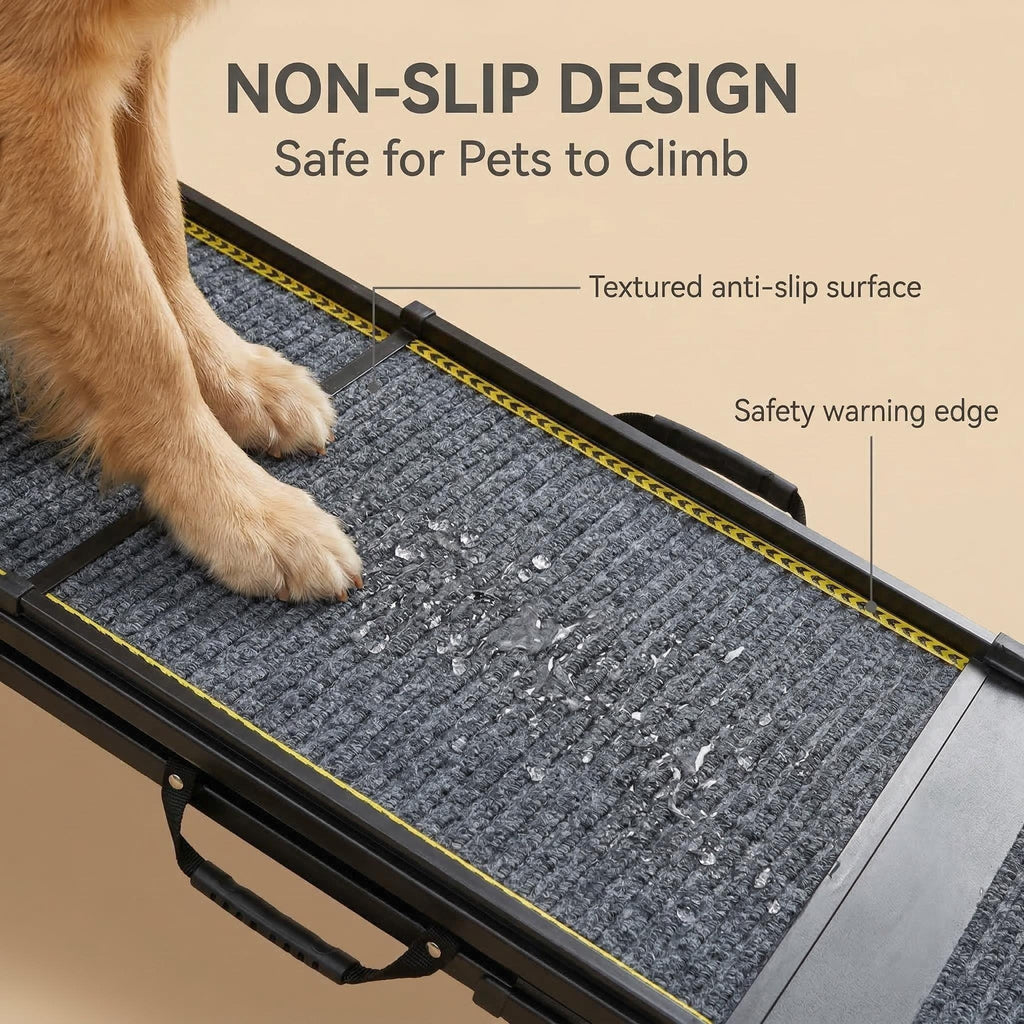 Safe Foldable Pet Ramp - Anti - Slip,Portable for Pet's Daily & Recovery Needs